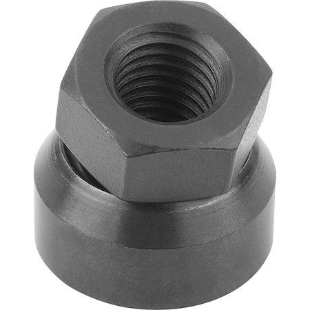 Kipp Lock Nut, M8, Steel, Class 10, Black Oxide, 29 mm Ht K0794.08